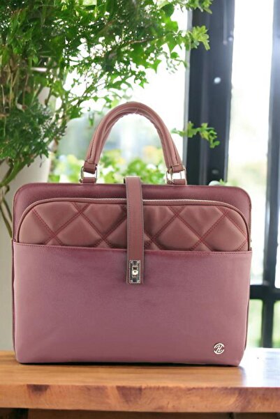 QUB CLUB Servietă pentru laptop unisex roșu Claret de 15 și 15,6 inchi