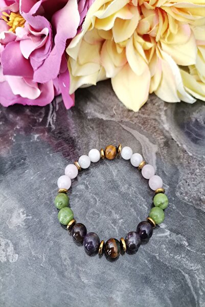 badeaccessories Sertifikalı Ikizler Burcu Doğaltaş Bileklik: Kaplangözü,hemat...