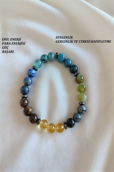 badeaccessories الإجهاد المعتمد، القوة، المال، (الأباتيت، العقيق، السج، الستر...