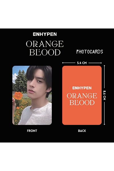 Kpop Dünyasi ENHYPEN JAKE - "Orange Slide" Photocard Set