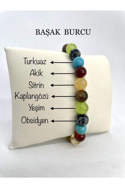 AgateStones Başak Burcu Doğaltaş Bileklik