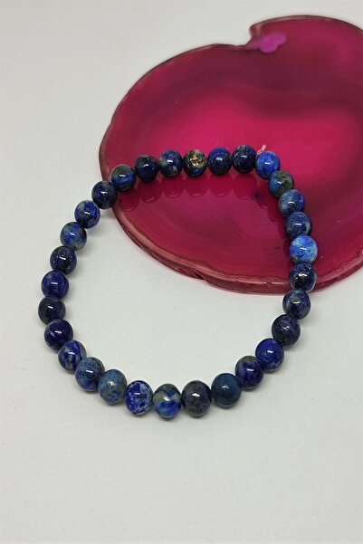 badeaccessories Lapis Lazuli 6 Mm Natural Stone Bracelet - Certified