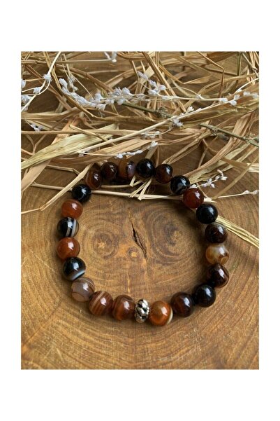 ENCKE STORE سوار العقيق البني