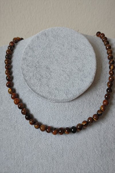 badeaccessories Sertifikalı 6 Mm Kaplangözü Doğaltaş Kolye