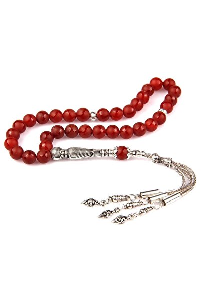 Asya Gems Χάντρες προσευχής από φυσική πέτρα αχάτη με ματ μοτίβο - Κοπή σφαιρ...