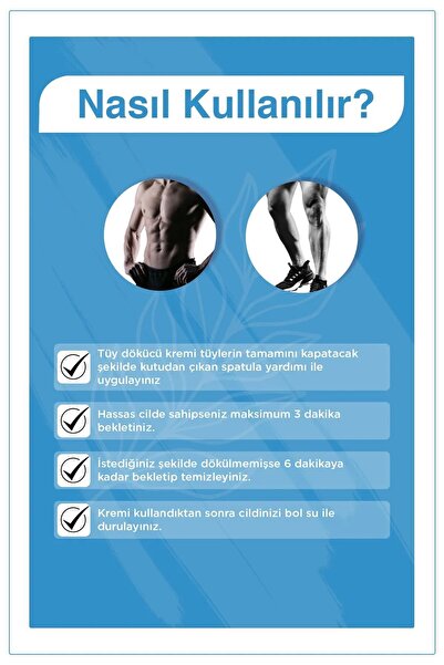 Bioder Bitkisel Tüy Dökücü Krem Erkeklere Özel 100 Ml X 3 Adet