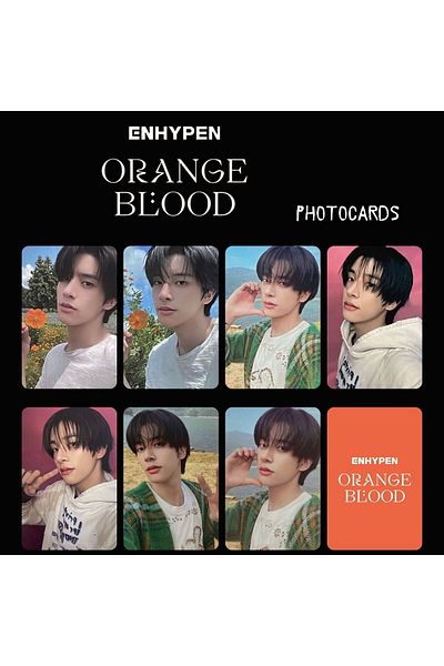 Kpop Dünyasi ENHYPEN JAKE - "Orange Slide" Photocard Set