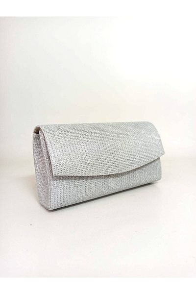dizaynbag Γυναικεία ασημί μίνι βραδινή τσάντα