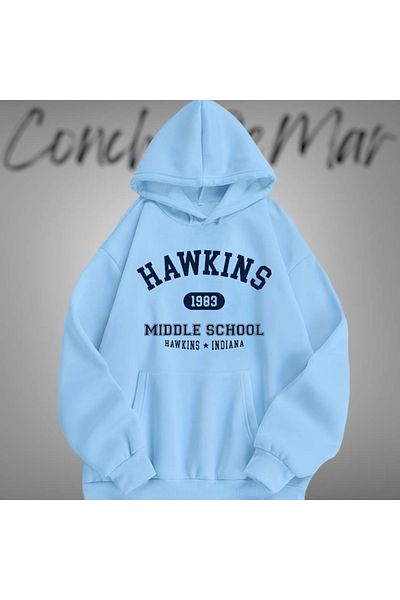 Vordevia Φούτερ με στάμπα Stranger Things Hawkins