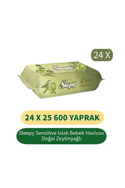 Sleepy Olive Oil Sensitive Baby Towel - 24x25 600 Sheets