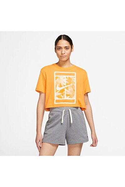 Nike Dri Fit Tee Slam Crop Kadın T-Shirt FJ2711-717