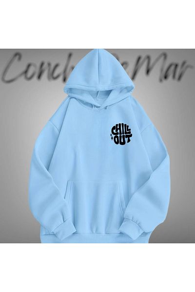 Vordevia Φούτερ Chill Out Oversize με λεπτομέρεια εκτύπωσης