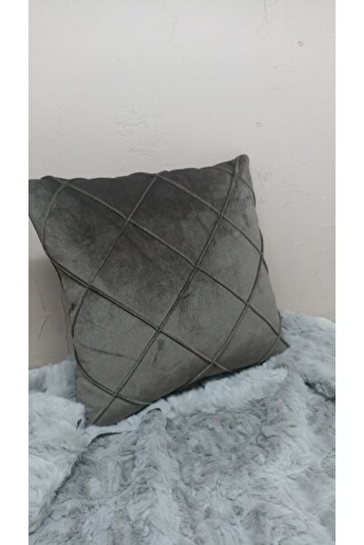 Rüyam Kahverengi Baklava Desenli Dekoratif Kırlent Kılıfı