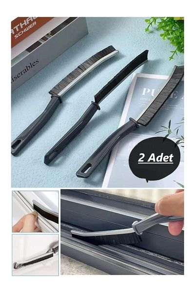 Fulia Elegance 2 PCS Multi-Purpose Fine Cleaning Brush - Jointed Bathroom Kitchen Sink Detail Cleaning