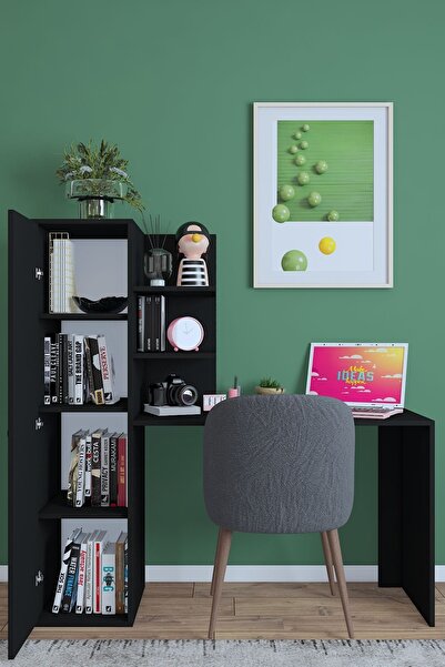 dekoronya Luna Dolaplı Sağa ve Sola Kurulabilir Çalışma Masası