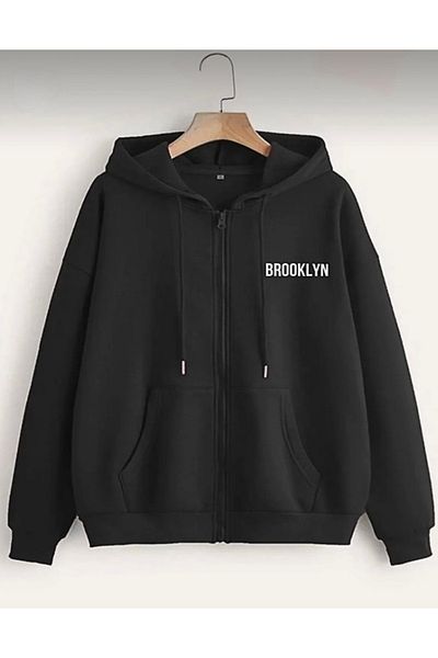 BYMEER Ζακέτα φούτερ με μαύρη στάμπα Brooklyn