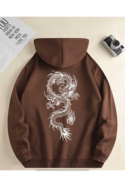 oneagılyazı سويت شيرت بغطاء للرأس مطبوع من EJDER