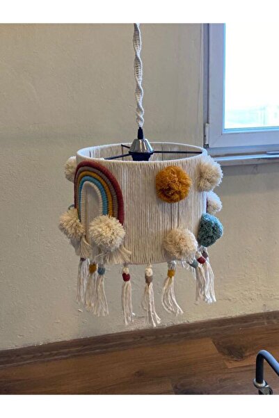 EviminDekoru Makrome Püsküllü Çocuk Odası Avize