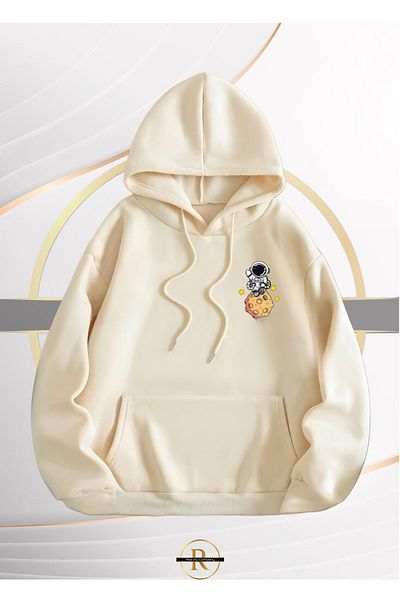 Risil-Nu Company Unisex New Season Trend - Φούτερ με 3 νήματα Galaxy Back Printed Oversize