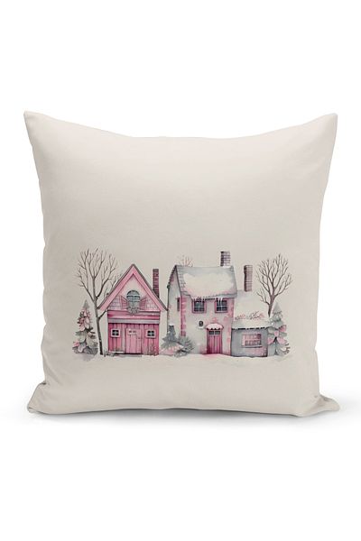 Bertille Home New Year Series Double Sided Digital Printed Throw Pillow Case (Christmas Christmas Cushion Cover)