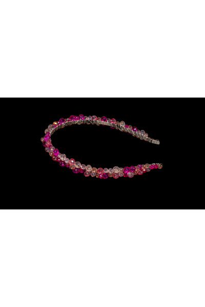 Handmade Crystal Daily Crown - Ροζ Χρώμα