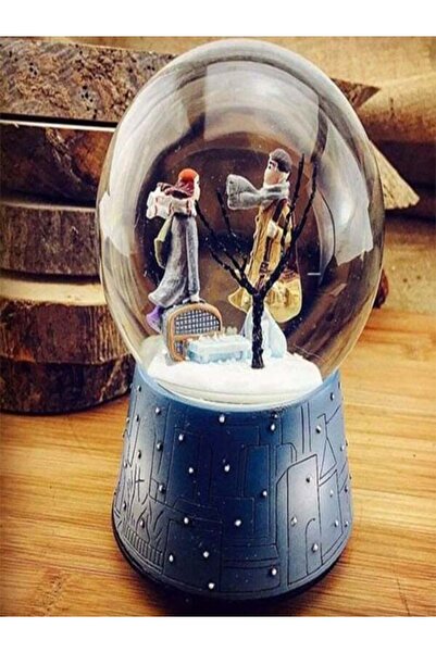 Alfa Life Marketing Büyük Boy Kış Masalı Temalı Pilli Kar Küresi