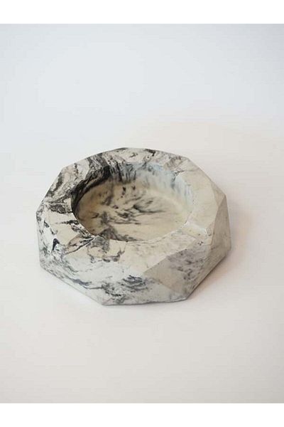 The Craft Thor Marble Patterned Handmade Concrete Decorative Ashtray / Ash Tray