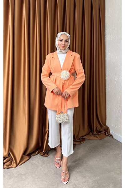 Ahel Rose aksesuarlı ceket