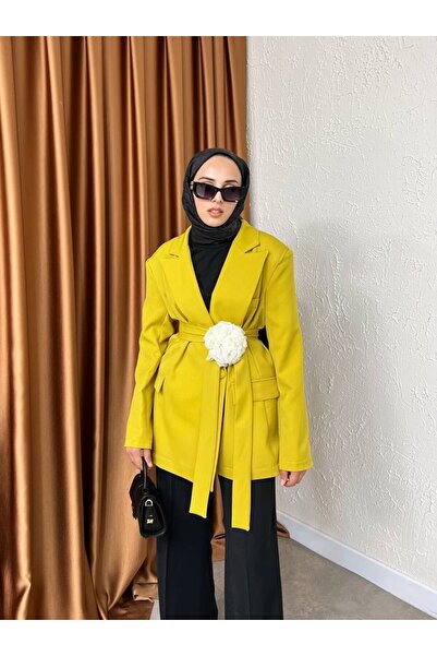 Ahel Rose aksesuarlı ceket