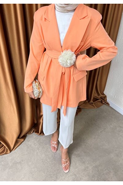 Ahel Rose aksesuarlı ceket