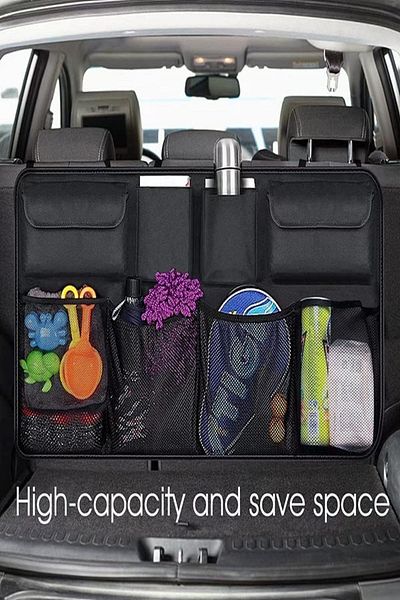 UYDEE Organizator automat pentru portbagaj cu 8 buzunare - Organizator de obiecte în interiorul vehiculului