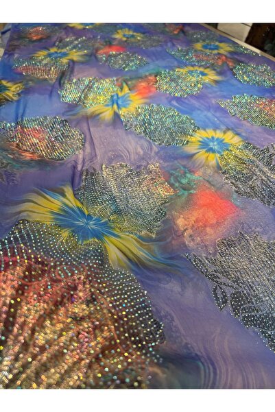 OsmanKumaşDantel حجر حريري شيفون مفصل