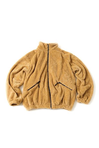 JAKARLI Unisex Oversize Φλις με φερμουάρ με διπλή τσέπη Bato Collar βελούδινο Teddy φούτερ