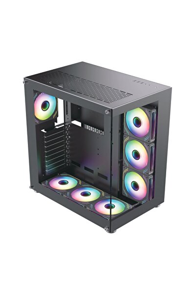 zoko King 7x12cm Kumandalı ARGB Fanlı Oyuncu Kasa Siyah