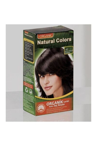 Natural Colors Natural Colors 6c Koyu Küllü Kumral Organik Saç Boyası