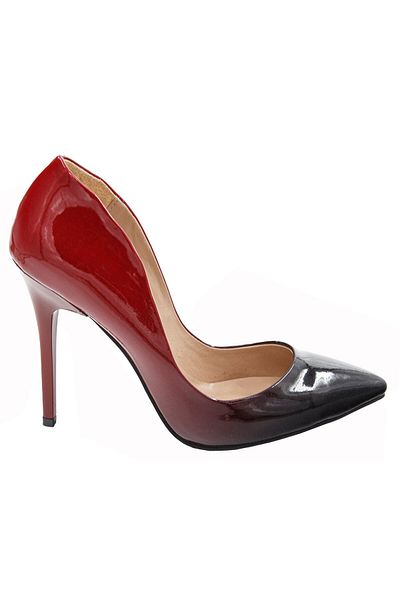 MADİVA Burgundy Black Gradient 10 Cm Heeled Stiletto