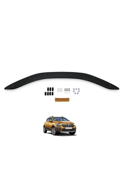 Cappafe Dacıa Sandero 2021 2022 2023 Kaput Koruma Rüzgarlğı 4mm 1.kalite
