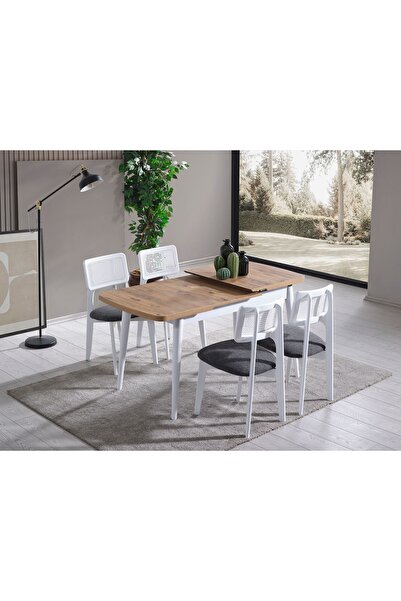 Albero Home Parla Çizilmez Meşe Masa Takımı