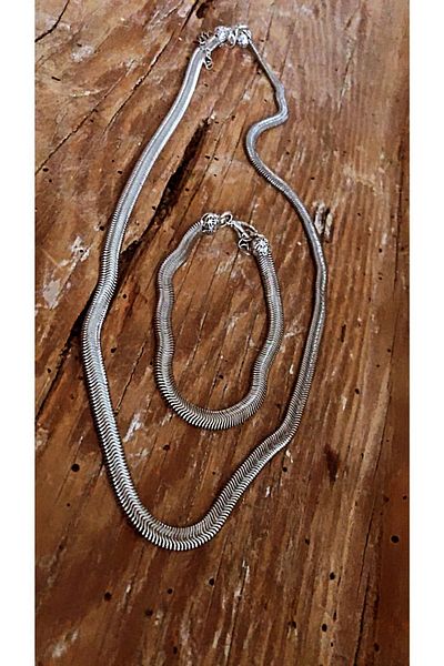 by özllem Imported Chain Italian Necklace-bracelet Set