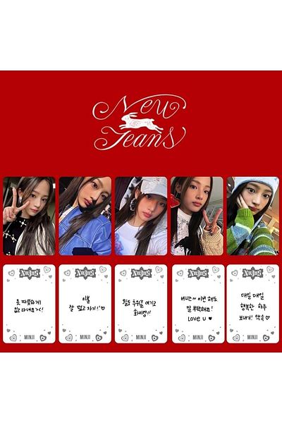 Kpop Dünyasi مجموعة بطاقات ألبوم جينز مينجي الجديدة ''Omg''