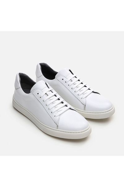 Hotiç Pantofi casual pentru bărbați din piele naturală albă