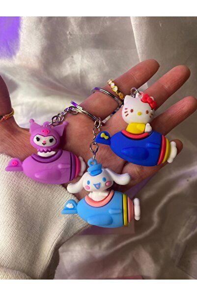 SANRIO Sanrıo karakterli 1 ADET anahtarlık çanta süsü , kuromi cınnamoroll he...