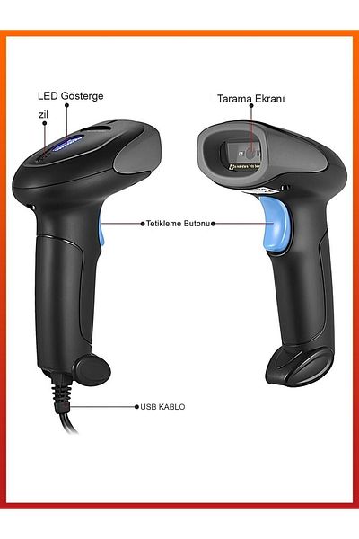 POS START Sh-40 Model Barcode Scanner - Wired, for Market, Greas and Butchers