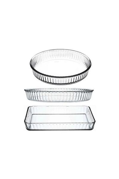 ORTAKÖY CENNETİ Borcam 3 Piece Set - Round Double and Rectangular