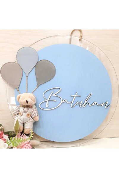 hediyesepetin 20 cm Newborn Door Decoration - Baby Room and Teddy Bear