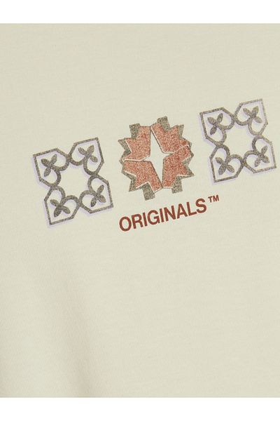 Jack & Jones تي شيرت بطبعة بسيطة ورقبة دائرية