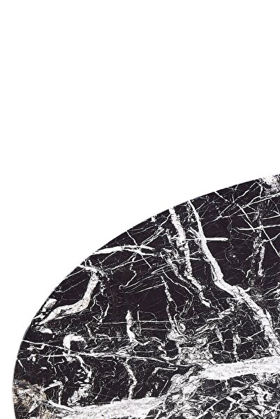 Enza Home Nassau Yan Sehpa - Mermer Üst Tabla