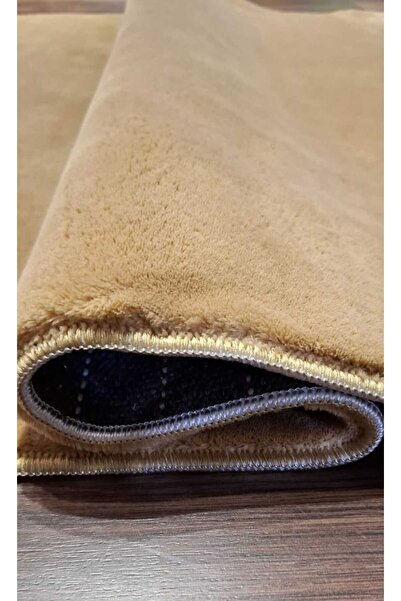 New Color Peluş Puffy Yıkanabilir Kaymaz Oturma Odası Salon Mutfak Antre Çocuk Odası Halısı HARDAL Puffy