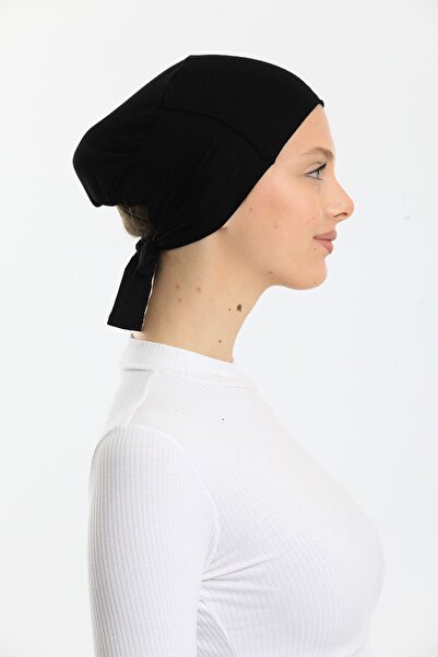 Shalista Black Lycra Miraculous Adhesive Bonnet - Buy 3 Packs and Pay 2 (1 Piece Is Price) Non-slip