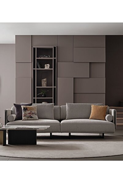 Enza Home Canton 4'lü Koltuk, Keten Dokulu - Beyaz